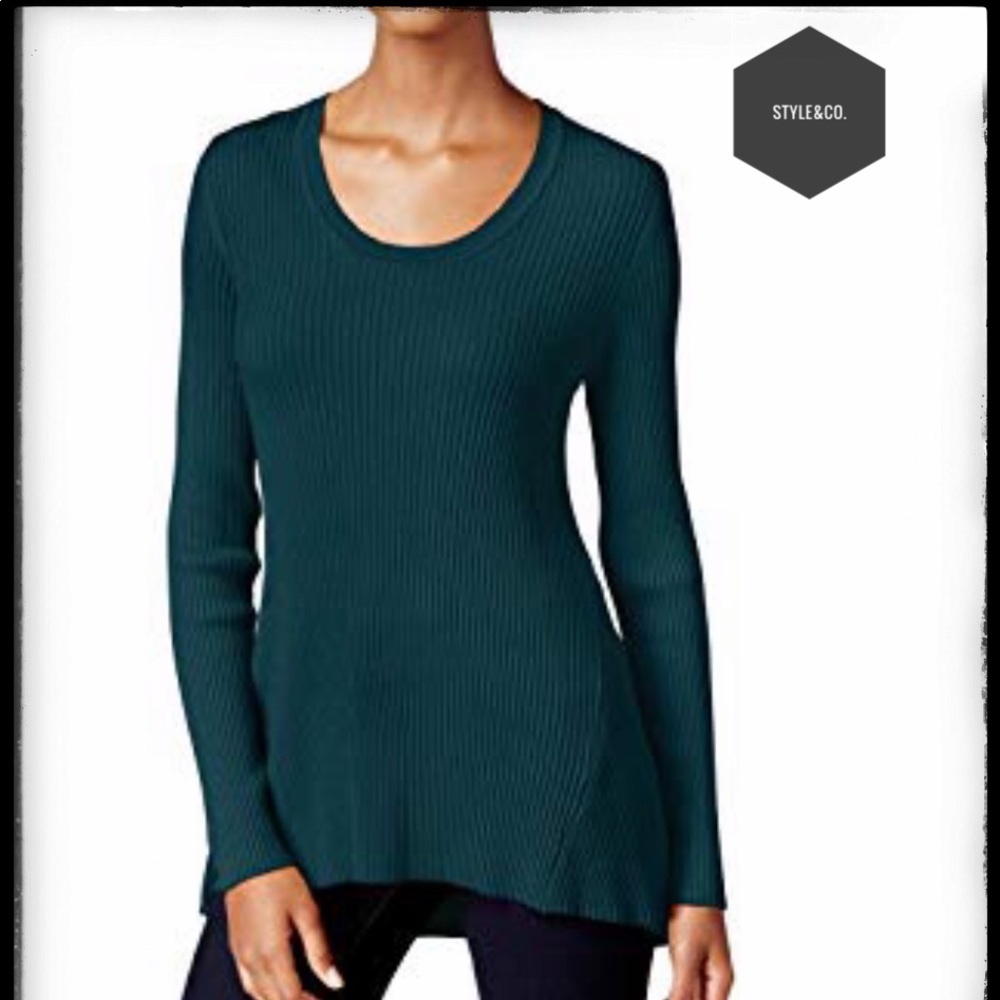 Style&co. Rustic teal Large pullover